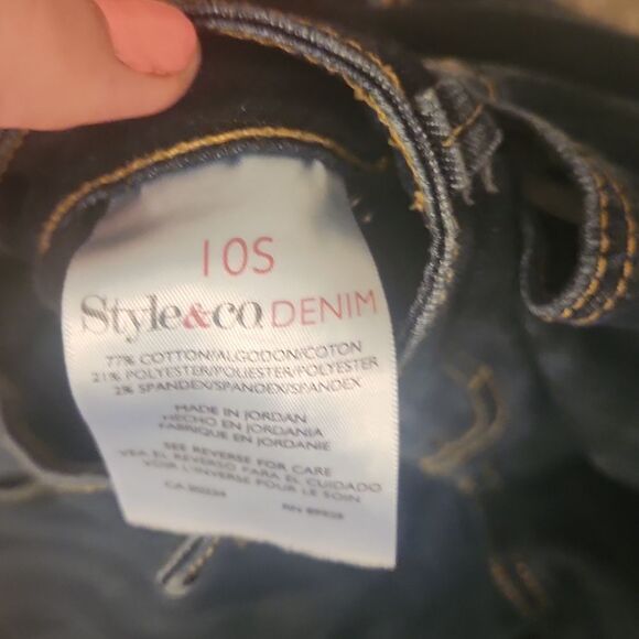 Style & Co Denim Women's Boot Leg Jeans Size 10 Short - Picture 5 of 7